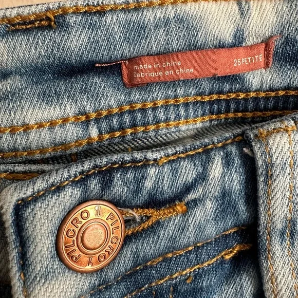 Anthropologie Blue Tie-Dye Boyfriend Jeans -02 - Picture 3 of 6